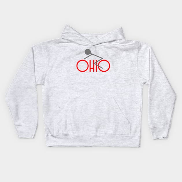 Ohio Bikes Kids Hoodie by Quaker Village